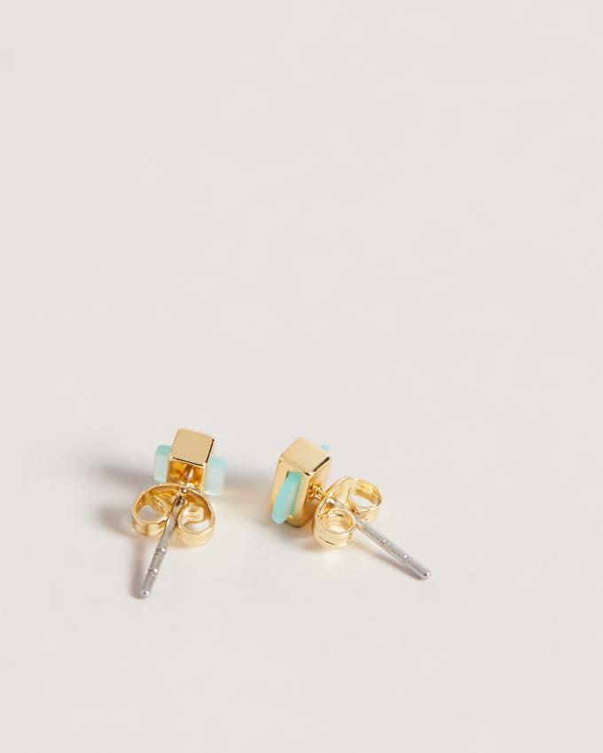 Boucles d'Oreilles Ted Baker Gem Bar Stud Turquoise Bleu Femme | BDI-24201987